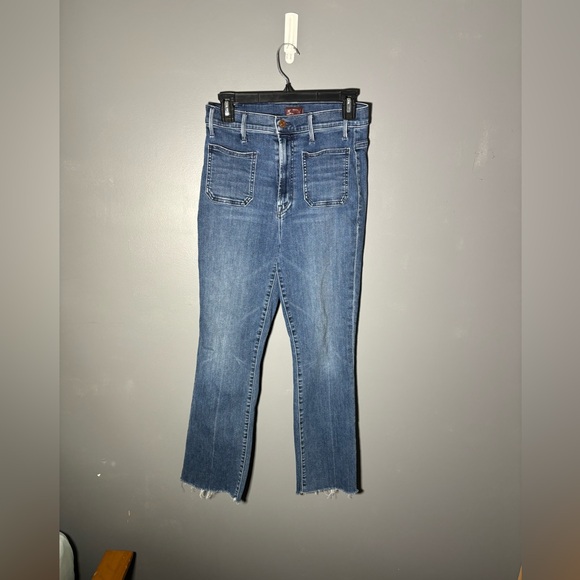 Mother The Hustler High Waist Ankle Flare Jeans Size 28 - Picture 2 of 6